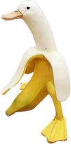 Artick Bananen Eend Beeld - Tuindecoratie - Resin - 17 cm