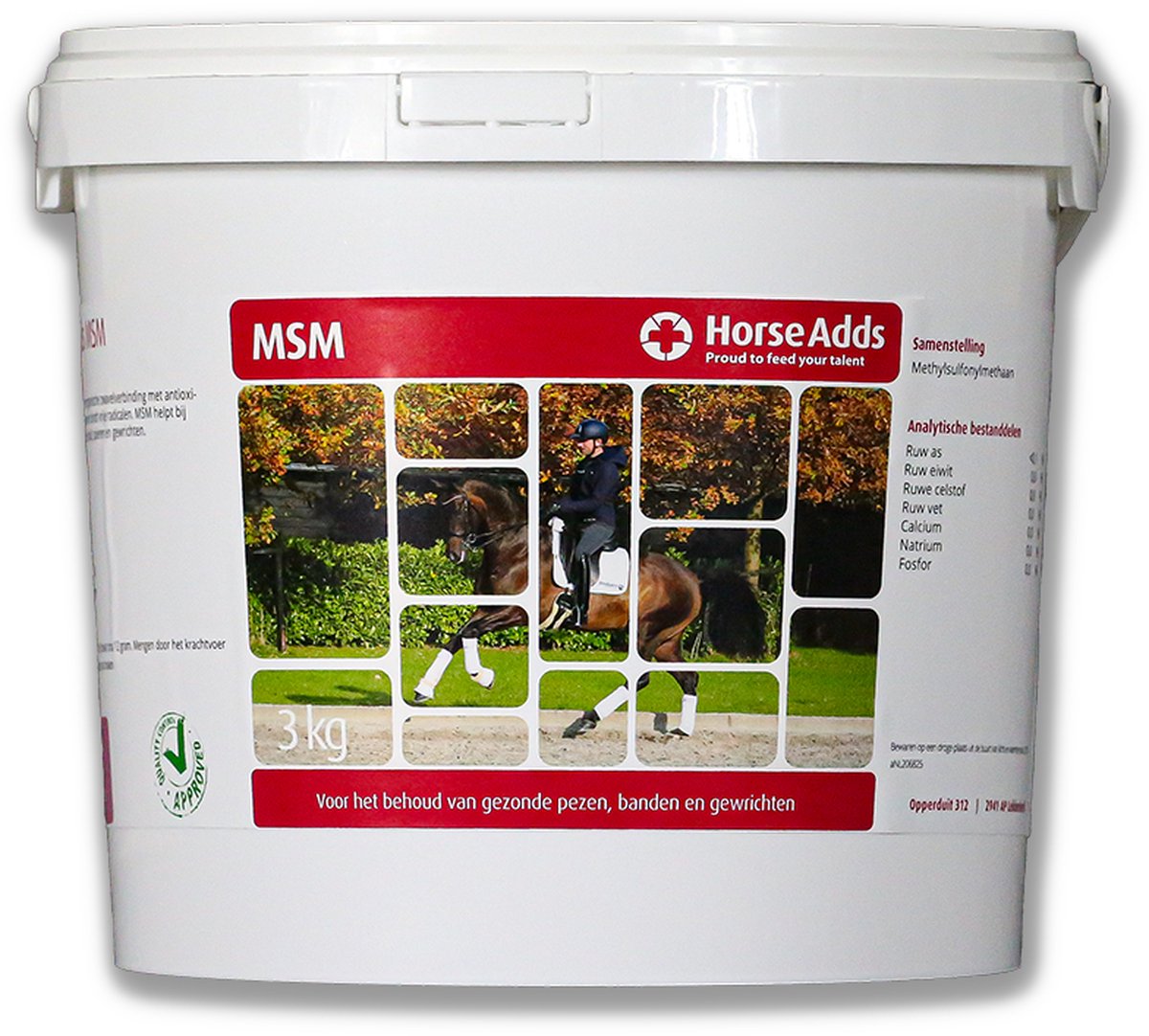 MSM 3 kg - Horse Adds Paardensupplementen