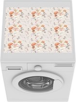 Wasmachine beschermer - Wasmachine mat - Rozen - Oranje - Bruin - Roze - 55x45 cm - Droger beschermer