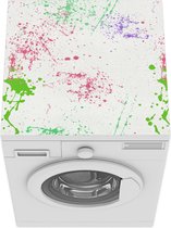 Wasmachine beschermer mat - Patroon - Verf - Spetters - Abstract - Breedte 60 cm x hoogte 60 cm