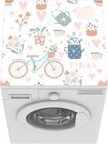 Wasmachine beschermer mat - Patroon - Pasen - Lente - Breedte 60 cm x hoogte 60 cm