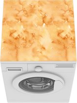 Wasmachine beschermer mat - Waterverf - Patronen - Marmer - Oker - Breedte 60 cm x hoogte 60 cm