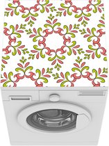 Wasmachine beschermer mat - Bladeren - Flora - Vintage - Design - Breedte 60 cm x hoogte 60 cm