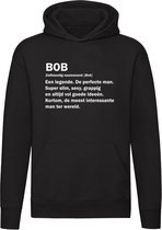 Bob | Unisex | Trui | Sweater | Hoodie | Capuchon | Zwart | Jarig | Verjaardagkado | Verjaardag Kado | Grappig | Cadeau