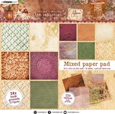 Warm & cozy mixed paper pad - Backgrounds - 24x paper 12x vellum - nr.09