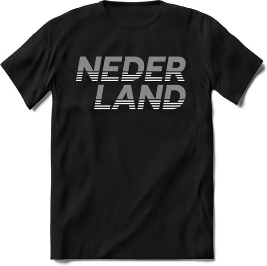 Nederland - Zilver - T-Shirt Heren / Dames  - Nederland / Holland / Koningsdag Souvenirs Cadeau Shirt - grappige Spreuken, Zinnen en Teksten. Maat M