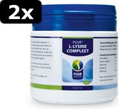 2x PUUR L-LYSINE HOND EN KAT 50GR