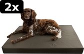 2x HD DOGBED GRIJS 100x75CM