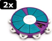 2x DOG TWISTER PRS/BLAUW 34,5X34,5X5CM