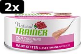 2x NT CAT KITTEN TURKEY CAN 24X80GR