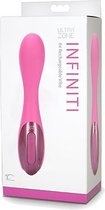 UltraZone Infinity 6x Rechargeable Vibe - Pink - Silicone Vibrators pink