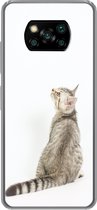 Geschikt voor Xiaomi Poco X3 NFC hoesje - Kat - Huisdieren - Vacht - Siliconen Telefoonhoesje