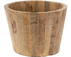 Clayre & Eef Bloempot Ø 18x13 cm Bruin Hout