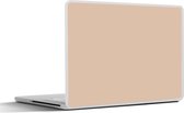 Laptop sticker - 10.1 inch - Beige - Kleuren - Effen - 25x18cm - Laptopstickers - Laptop skin - Cover