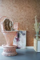 roomblush - Behang Wild Flowers - Terracotta - Vliesbehang - 200cm x 285cm