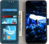 Oppo A54s Hoesje - Mobigear - Crocodile Serie - Kunstlederen Bookcase - Groen - Hoesje Geschikt Voor Oppo A54s