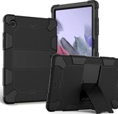 Mobigear Tablethoes geschikt voor Samsung Galaxy Tab A8 10.5 (2021) Hardcase Backcover | Mobigear ShieldStand | Schokbestendig Galaxy Tab A8 10.5 (2021) Telefoonhoesje | Anti Shock Proof + Standaard - Zwart