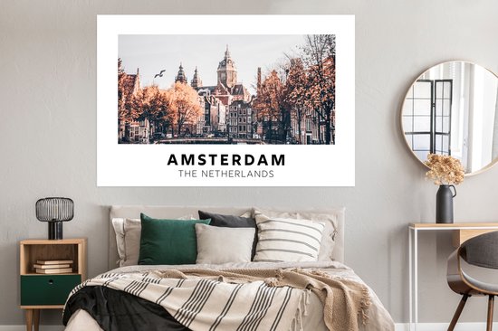 Poster Amsterdam - Nederland - Pont - 180x120 cm XXL