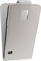 Samsung Galaxy S5 Hoesje - Xccess - Serie - Kunstlederen Flipcase - Wit - Hoesje Geschikt Voor Samsung Galaxy S5