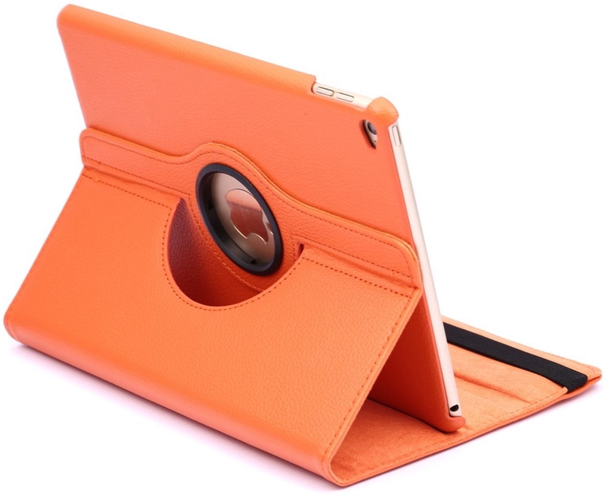 Mobigear Tablethoes geschikt voor Apple iPad Air 2 (2014) Hoes | Mobigear DuoStand Draaibare Bookcase - Oranje
