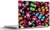 Laptop sticker - 17.3 inch - Patronen - Plant - Abstract - Jungle - 40x30cm - Laptopstickers - Laptop skin - Cover