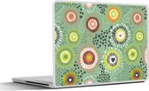 Laptop sticker - 14 inch - Bloem - Design - Hartjes - 32x5x23x5cm - Laptopstickers - Laptop skin - Cover