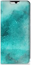 Foto hoesje Geschikt voor Samsung Galaxy A33 5G Smart Cover Painting Blue