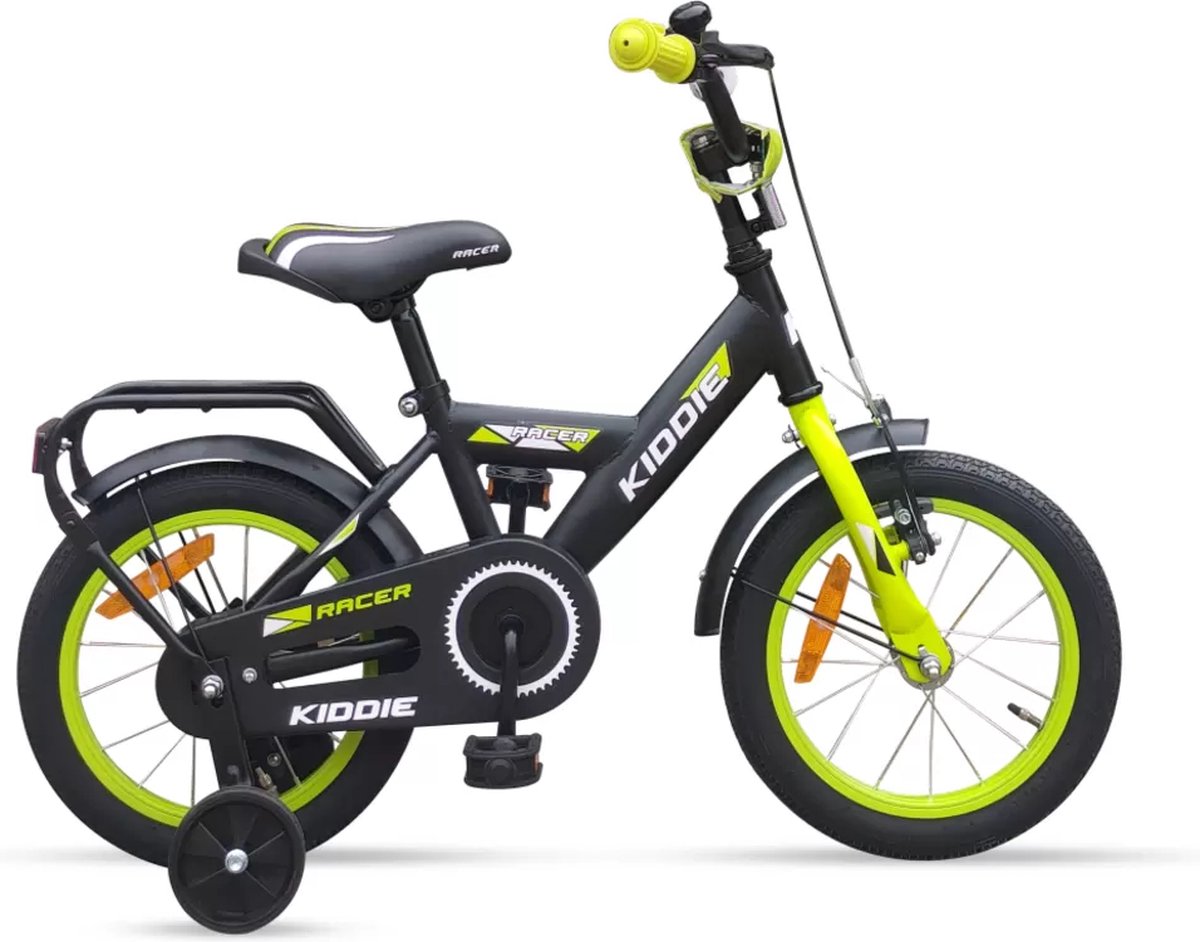 Kinderfiets Kiddie Boy 14'' Black/Green