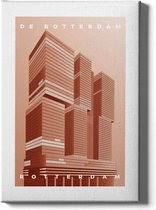 Walljar - De Rotterdam - Muurdecoratie - Poster