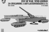 ModelCollect | 72192 | 28CM Kanone 3 Auf Lastenträger E-75 Hermodr | 1:72