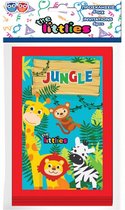 uitnodigingen Jungle junior 13 x 23 cm karton 6 stuks