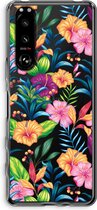 Case Company® - Sony Xperia 5 III hoesje - Tropisch 2 - Soft Cover Telefoonhoesje - Bescherming aan alle Kanten en Schermrand