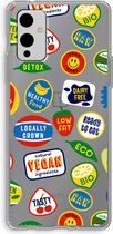 Case Company® - OnePlus 9 hoesje - Fruitsticker - Soft Cover Telefoonhoesje - Bescherming aan alle Kanten en Schermrand