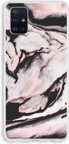 Case Company® - Samsung Galaxy A51 4G hoesje - Roze stroom - Soft Cover Telefoonhoesje - Bescherming aan alle Kanten en Schermrand