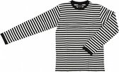 verkleedshirt Stripes junior katoen zwart/wit mt 128/140