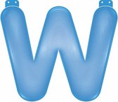 feestletter "W" blauw 35 cm