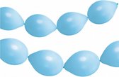 ballonnenslinger 33 cm latex matblauw 8 stuks