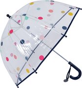 Juleeze Paraplu Kind Ø 50 cm Zwart Kunststof Stippen Regenscherm