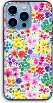 Case Company® - iPhone 13 Pro hoesje - Little Flowers - Biologisch Afbreekbaar Telefoonhoesje - Bescherming alle Kanten en Schermrand