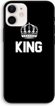 Case Company® - iPhone 12 hoesje - King zwart - Biologisch Afbreekbaar Telefoonhoesje - Bescherming alle Kanten en Schermrand