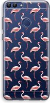 Case Company® - Huawei P Smart (2018) hoesje - Flamingo - Soft Cover Telefoonhoesje - Bescherming aan alle Kanten en Schermrand