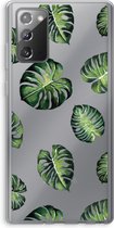 Case Company® - Samsung Galaxy Note 20 / Note 20 5G hoesje - Tropische bladeren - Soft Cover Telefoonhoesje - Bescherming aan alle Kanten en Schermrand