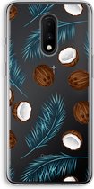 Case Company® - OnePlus 7 hoesje - Kokosnoot - Soft Cover Telefoonhoesje - Bescherming aan alle Kanten en Schermrand