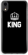 Case Company® - iPhone XR hoesje - King zwart - Soft Cover Telefoonhoesje - Bescherming aan alle Kanten en Schermrand