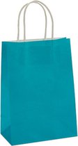 cadeautassen 15 x 8 x 29 cm papier blauw 3 stuks