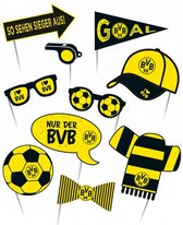 photoboothset BVB Dortmund papier geel/zwart 10-delig