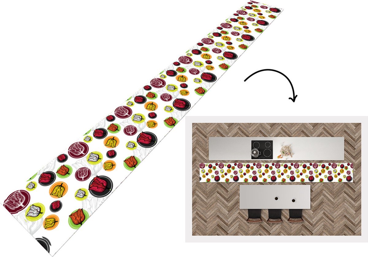 KitchenYeah Keukenloper - Keukenmat - Tulp - Bloemen - Patronen - Keuken vloerkleed multicolor, foto 3