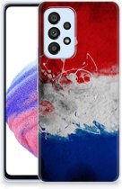Telefoon Hoesje Geschikt voor Samsung Galaxy A53 5G Mobiel Case Nederlandse Vlag