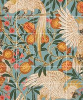 IXXI Cockatoo and Pomegranate - Wanddecoratie - Dieren - 100 x 120 cm