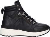 Carmela Dames Sneakers Halfhoog | Zwart | Leer | Maat 38